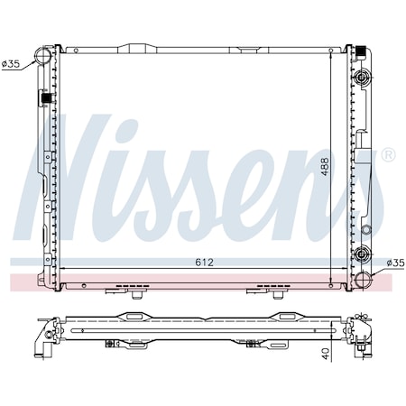 Nissen Nissens Radiator, 62695A 62695A